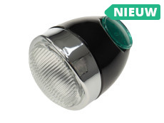 2e kans koplamp ei-model 102mm compleet zwart replica (midden bevestiging)
